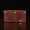 No. 48 vintage brown leather phone holster - showing the back