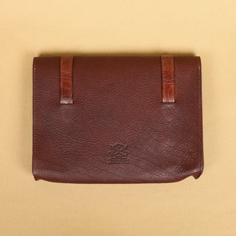 No. 2 leather Bible case in American Buffalo - colonel's private stock