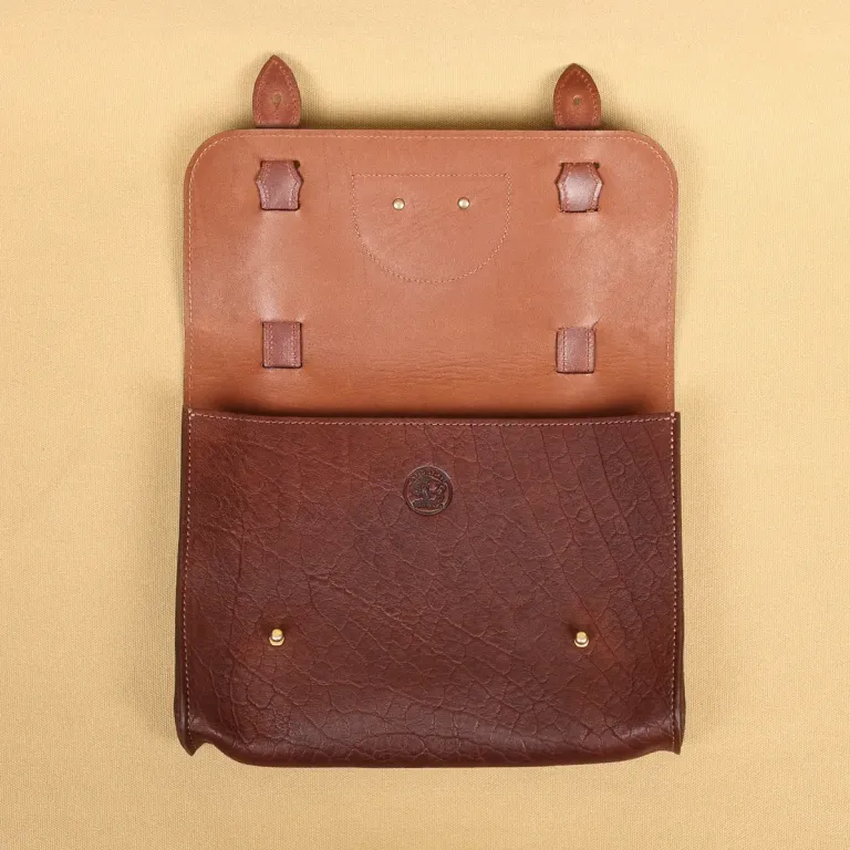 No. 2 leather Bible case in American Buffalo - colonel's private stock