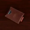 brown leather money-clip-no11-cash-pocket-personalization