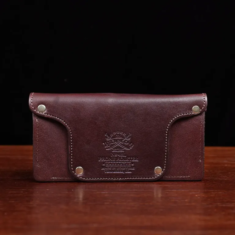 No. 48 Large phone holster with snap closure showing the back