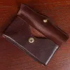 No. 48 Large phone holster with snap closure showing the open view