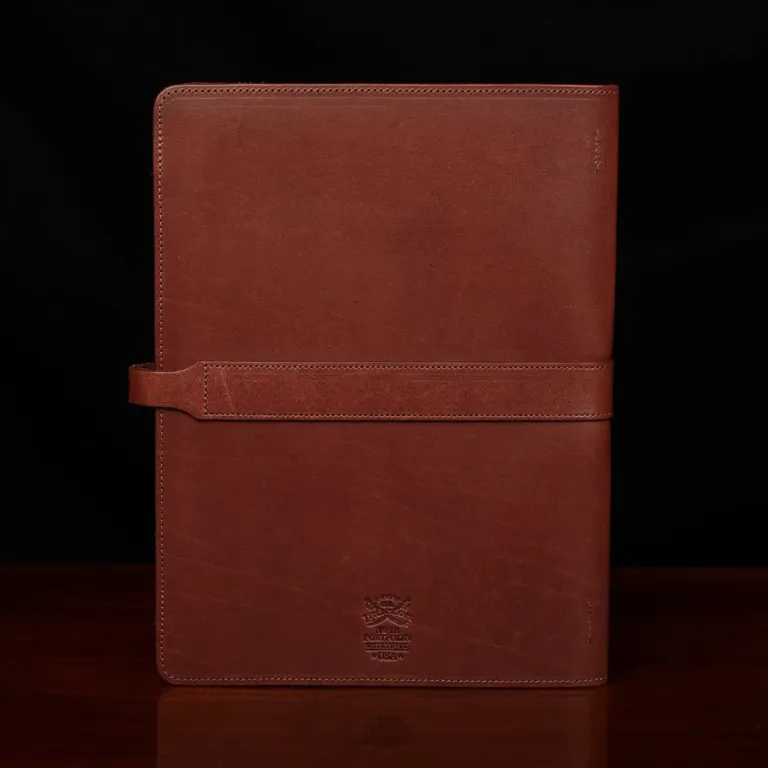 back view of No. 18 Portfolio in American Steerhide