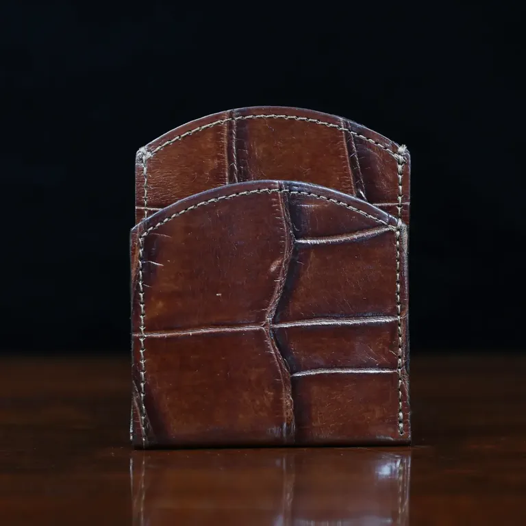 American Alligator front pocket wallet, showing the front - id 002
