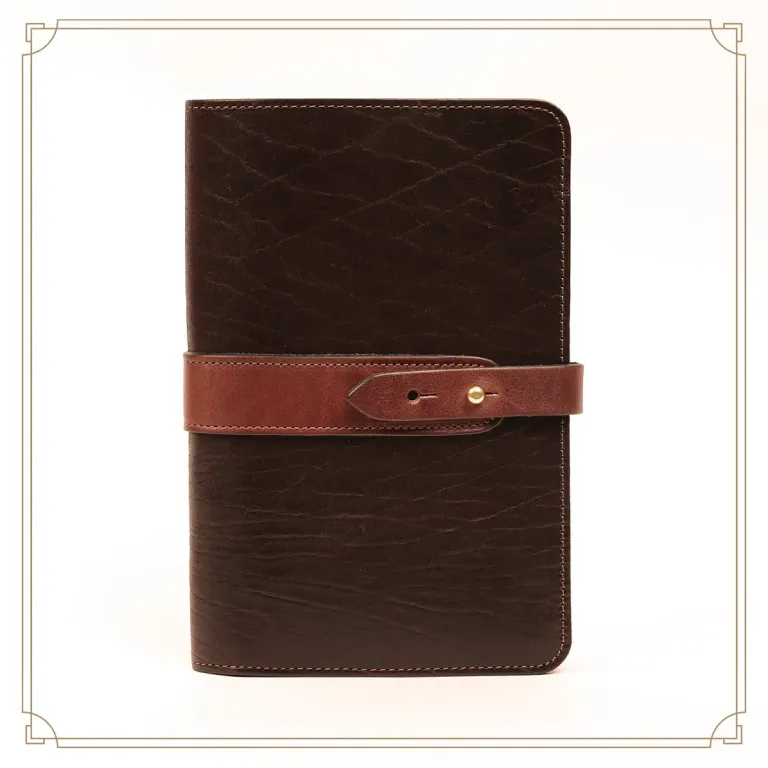 tobacco buffalo travel portfolio - front view