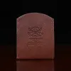 back side of the vintage brown front pocket wallet