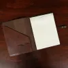 no 18 portfolio in brown steer hide - open with notepad