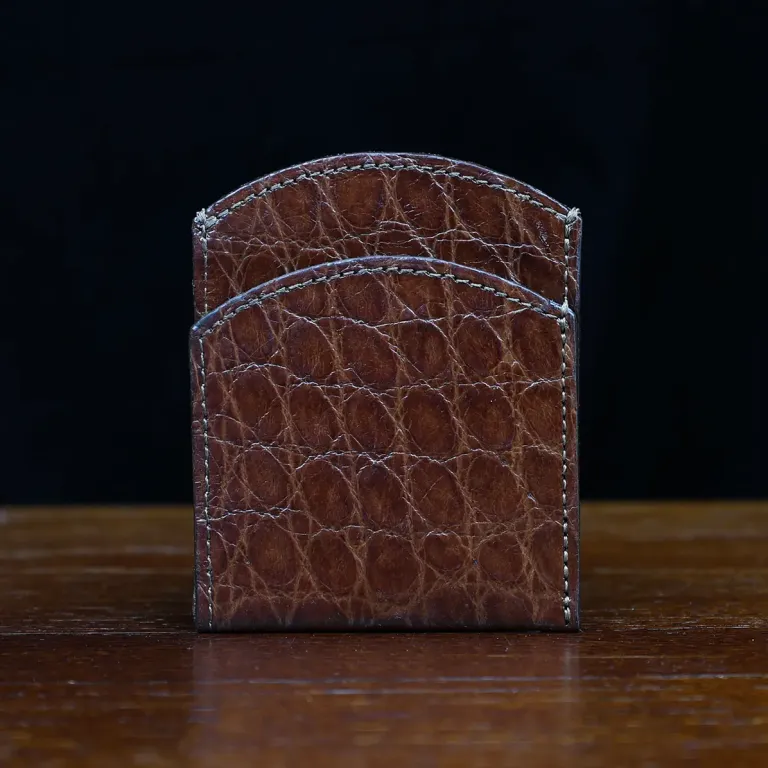 american alligator front pocket wallet - id 001 - front side