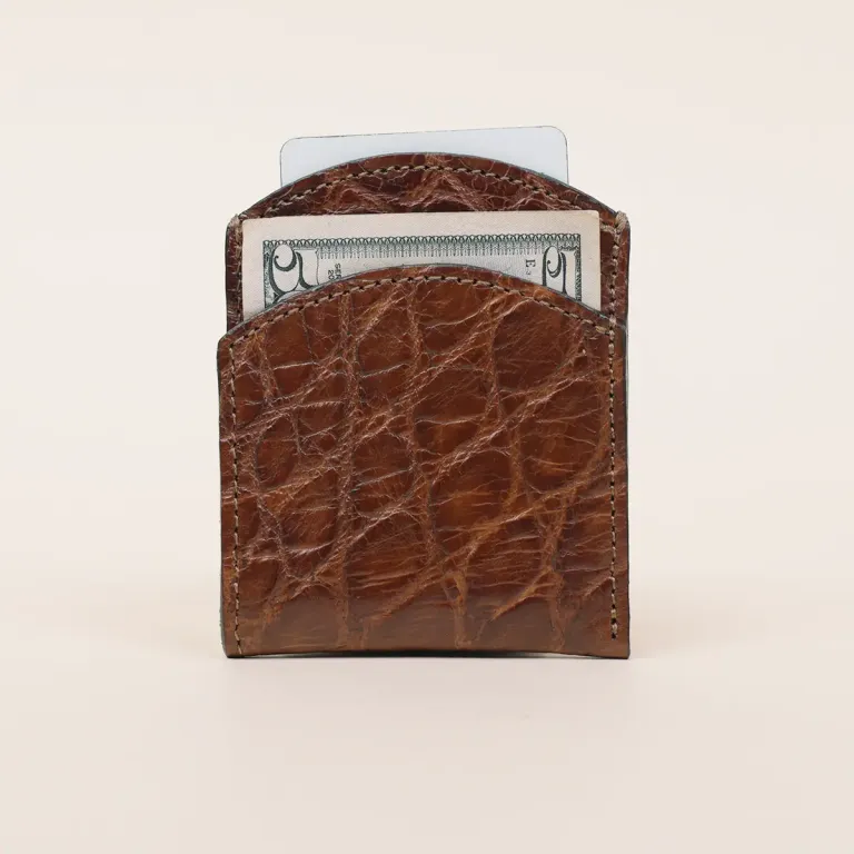 american alligator front pocket wallet - id 003 - front side