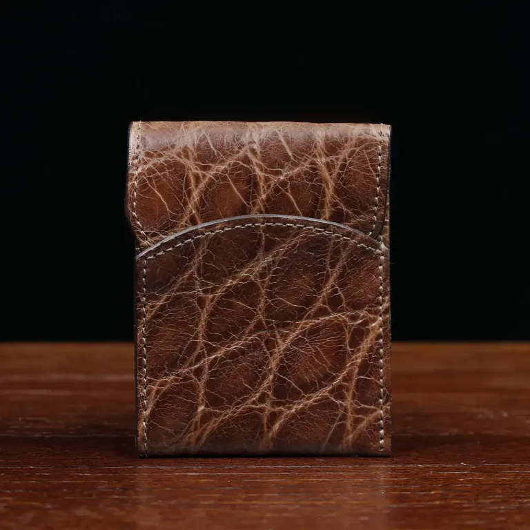 American Alligator front pocket wallet, showing the front - id 003