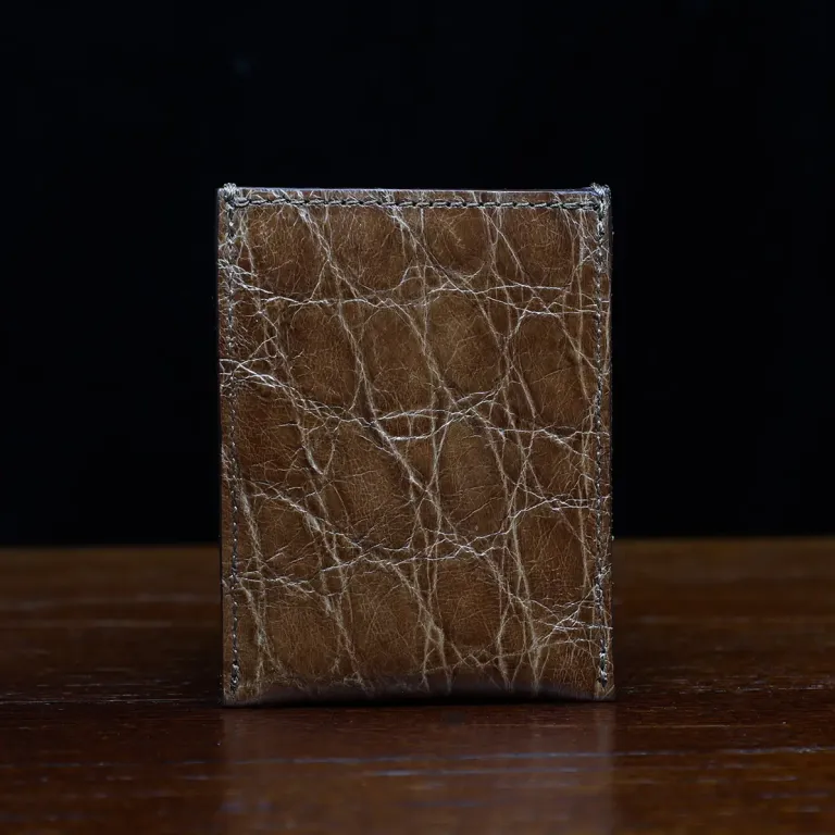 no 4 cardcase wallet in alligator - id 003 - back view