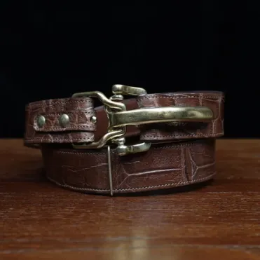 No. 5 Leather Cinch Belt - Italian Bridle Leather | Col. Littleton