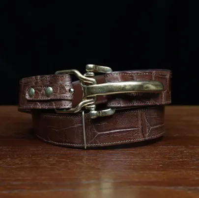No. 5 Leather Cinch Belt - Italian Bridle Leather | Col. Littleton