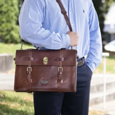 ナチュラルレザー　briefcase Leather Briefcase | Satchel Laptop Bag and Backpack | Saddleback