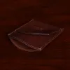 side of the vintage brown front pocket wallet