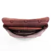 Leather Saddlebag briefcase - open view