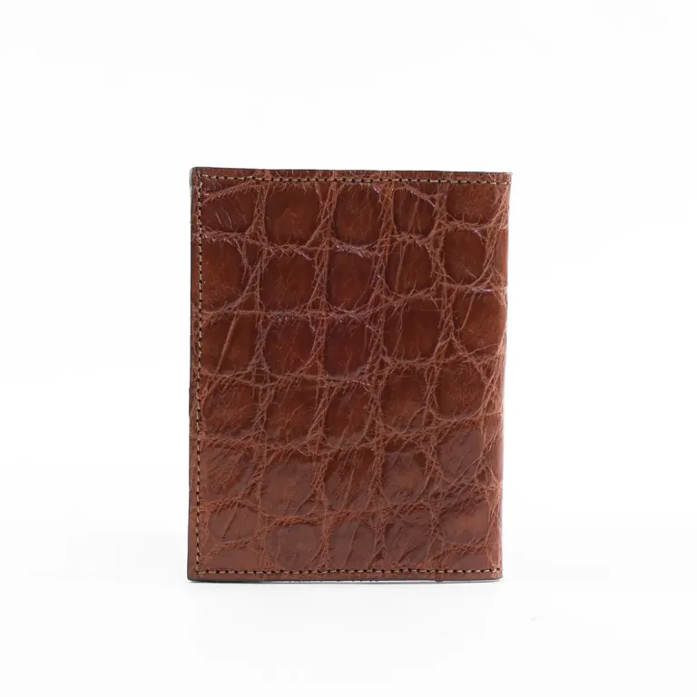 Vintage Brown American Alligator - ID 001 - back view