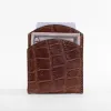 American alligator front pocket wallet - id 001 - front side