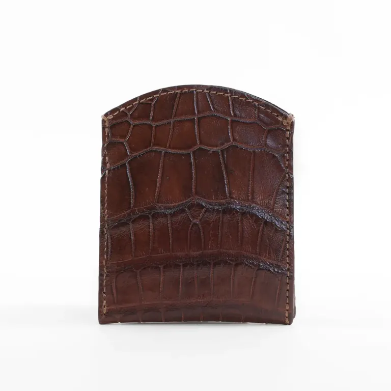 american alligator front pocket wallet - id 003 - back side