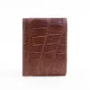 American Alligator front pocket wallet, showing the back - id 003