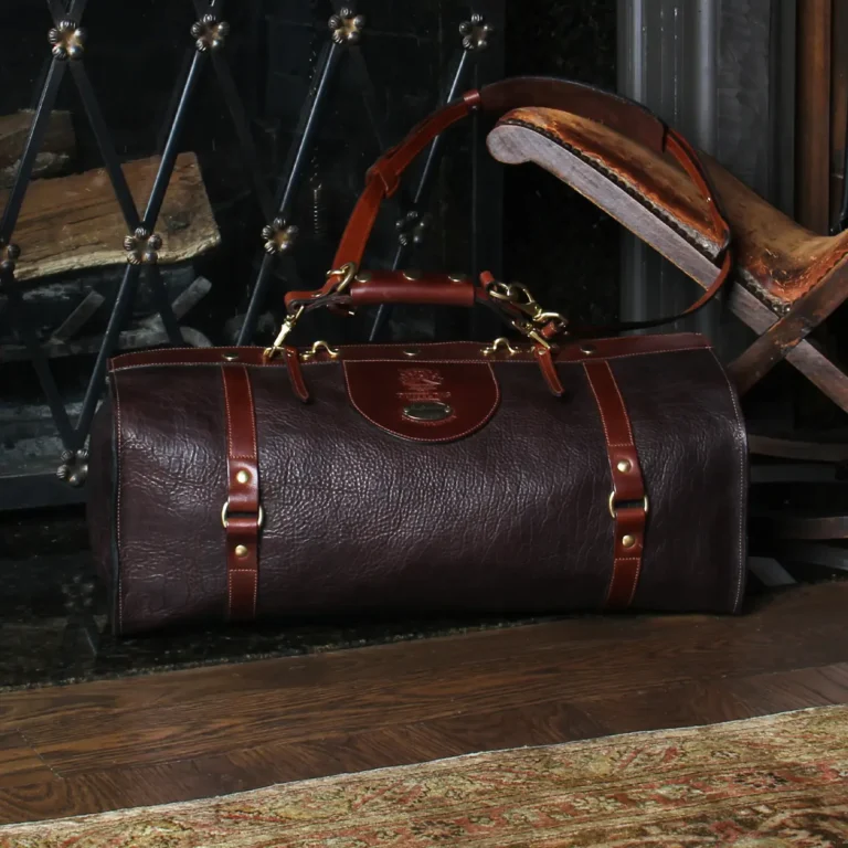 ヴィンテージ バッグ Fossil 1954 Shoulder Bag Orange Woven Leather Trim Wood Beads