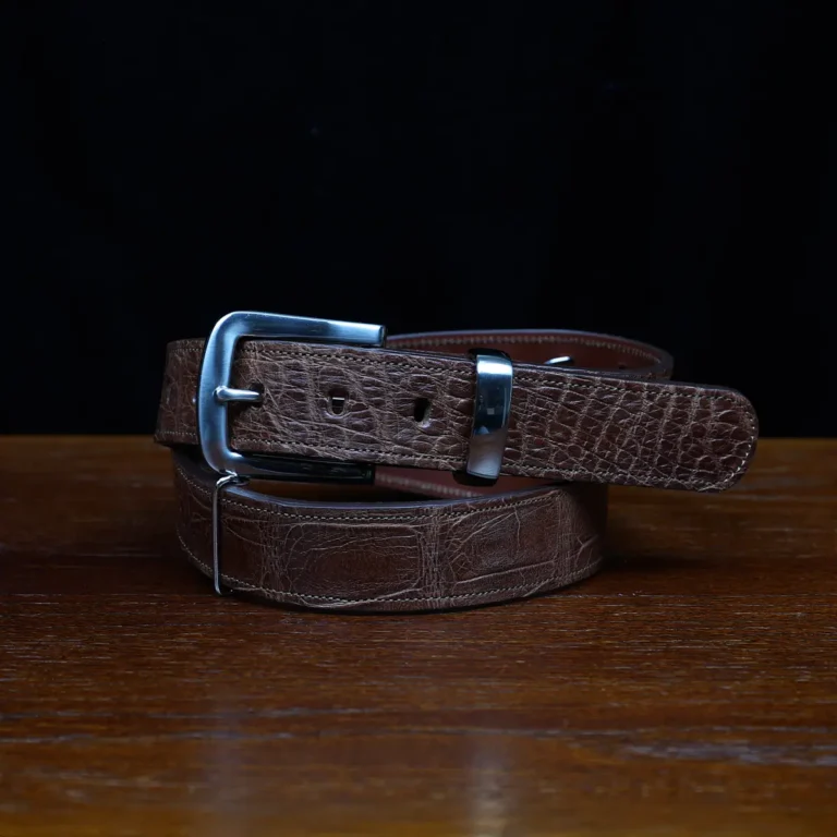 No. 4 Large Belt - One-of-a-kind - American Alligator | Col. Littleton