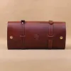 No. 2 Shave Dopp Kit with No. 8 Khaki Cotton Canvas Lining - front view - Colonels private stock