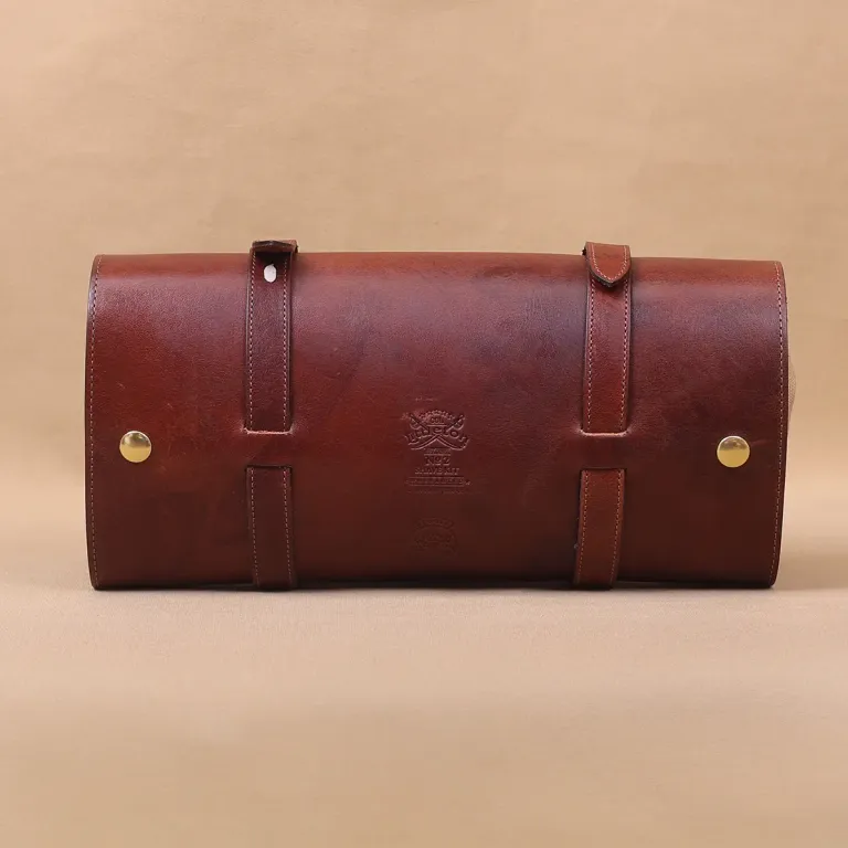 No. 2 Shave Dopp Kit with No. 8 Khaki Cotton Canvas Lining - front view - Colonels private stock