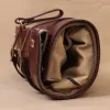 No. 2 Shave Dopp Kit with No. 8 Khaki Cotton Canvas Lining - front view - Colonels private stock