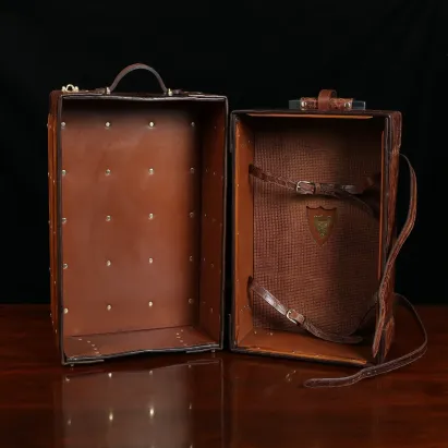 Buffalo Leather Rolling Travel Trunk No. 3 | Colonel Littleton
