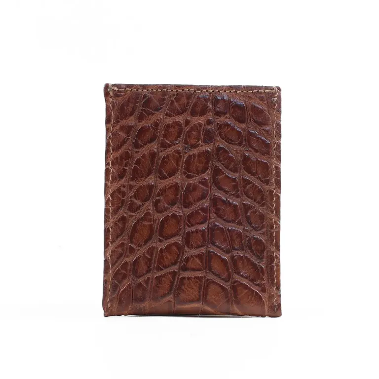 no 4 cardcase wallet in alligator - id 003 - back view