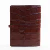No. 18 Portfolio in Vintage Brown American Alligator - ID 002 - back view