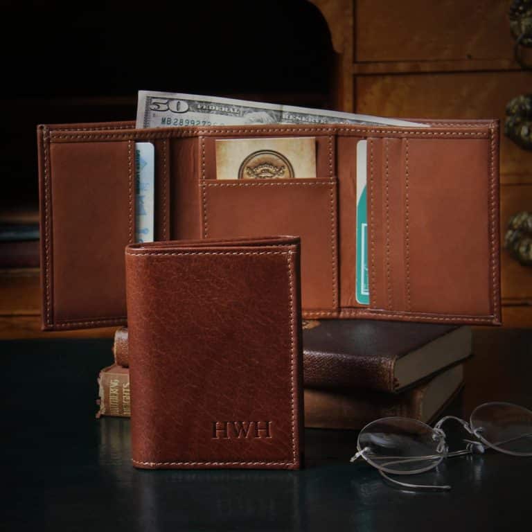 No. 4 Leather Billfold Wallet - American Buffalo | Col. Littleton