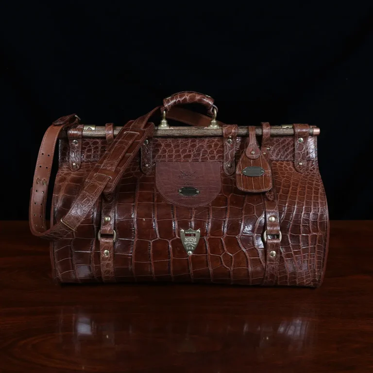 American Alligator Briefcase No. 1 Saddlebag | Colonel Littleton