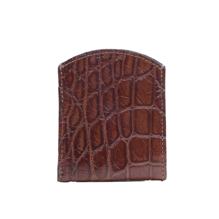 American alligator front pocket wallet - id 002 - back side