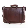 No. 16 leather Document bag with strap - back view