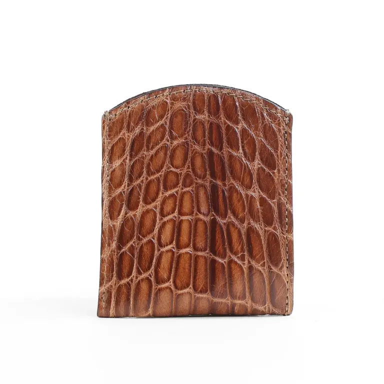 American alligator front pocket wallet - id 002 - back side