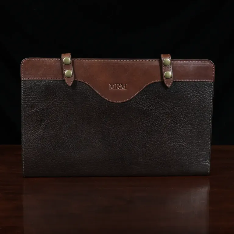 no 28 legal portfolio in tobacco buffalo - front view
