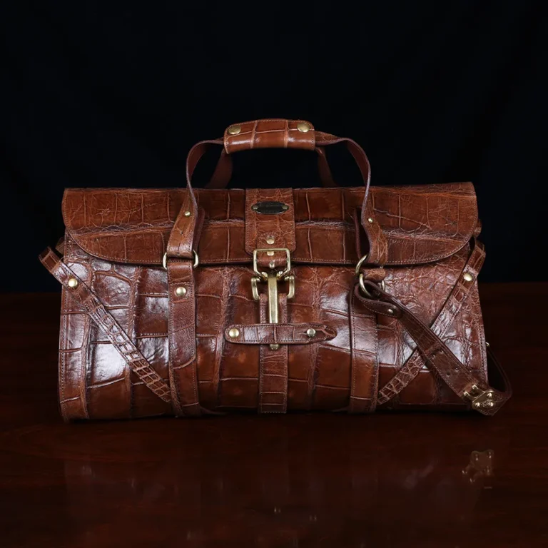 American Alligator Briefcase No. 1 Saddlebag | Colonel Littleton