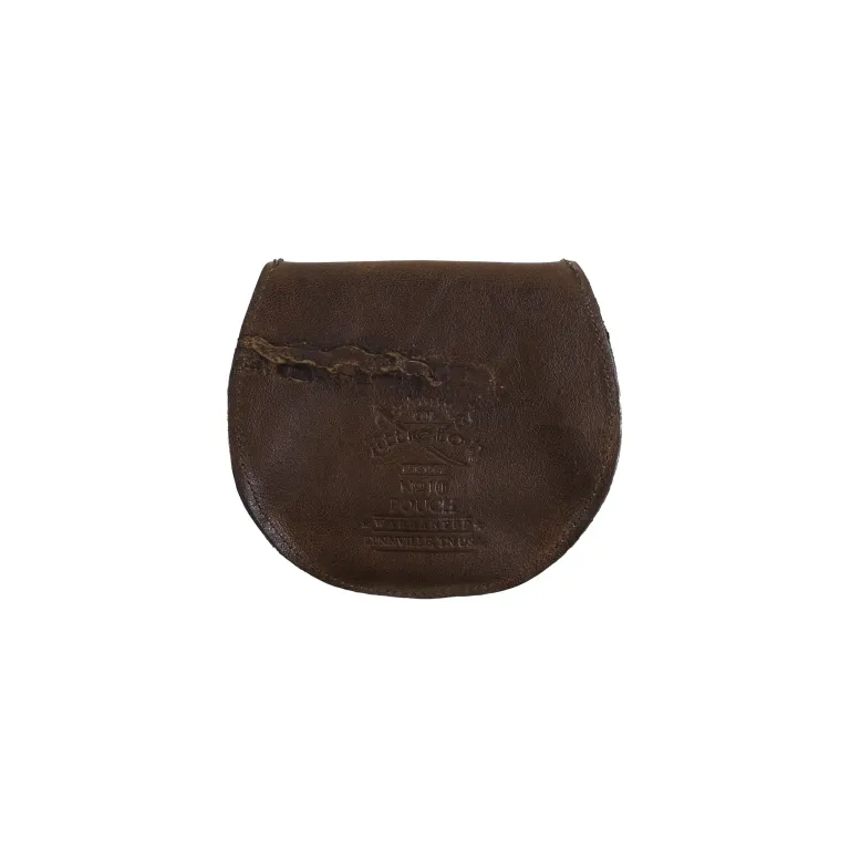 Rugged Leather Pouch in Colonel's Private Stock - back view