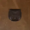 Rugged Leather Pouch in Colonel's Private Stock - front view