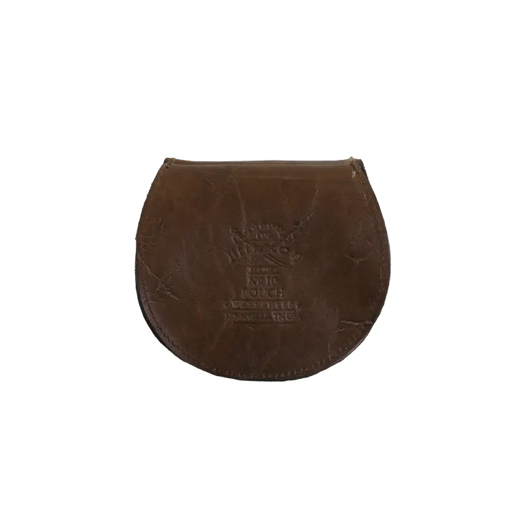 Rugged Leather Pouch in Colonel's Private Stock - back view