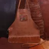 Steerhide Apron with an Ameircan Alligator trim - Colonel's Private Stock - front view