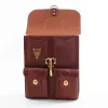 Branded leather dispatch bag in Colonel's Private Stock