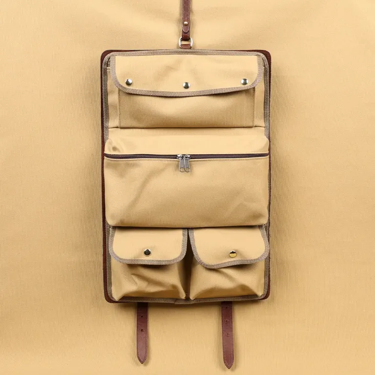 colonel's private stock hair on hide leather shave kit with a brand