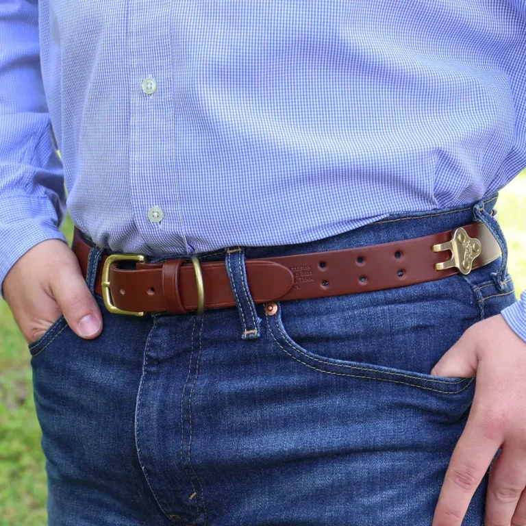 No. 4 Leather Belt - Brown Italian Bridle Leather | Col. Littleton