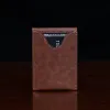 no 102 vintage brown billfold with personalization stamp-back-card