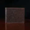 no4 tobacco buffalo leather billfold wallet- back view