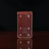 No. 60 phone holster in vintage brown - showing the back