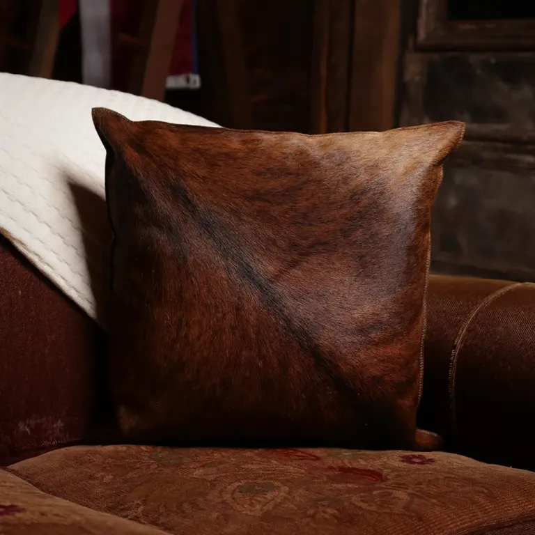 hair on hide pillow